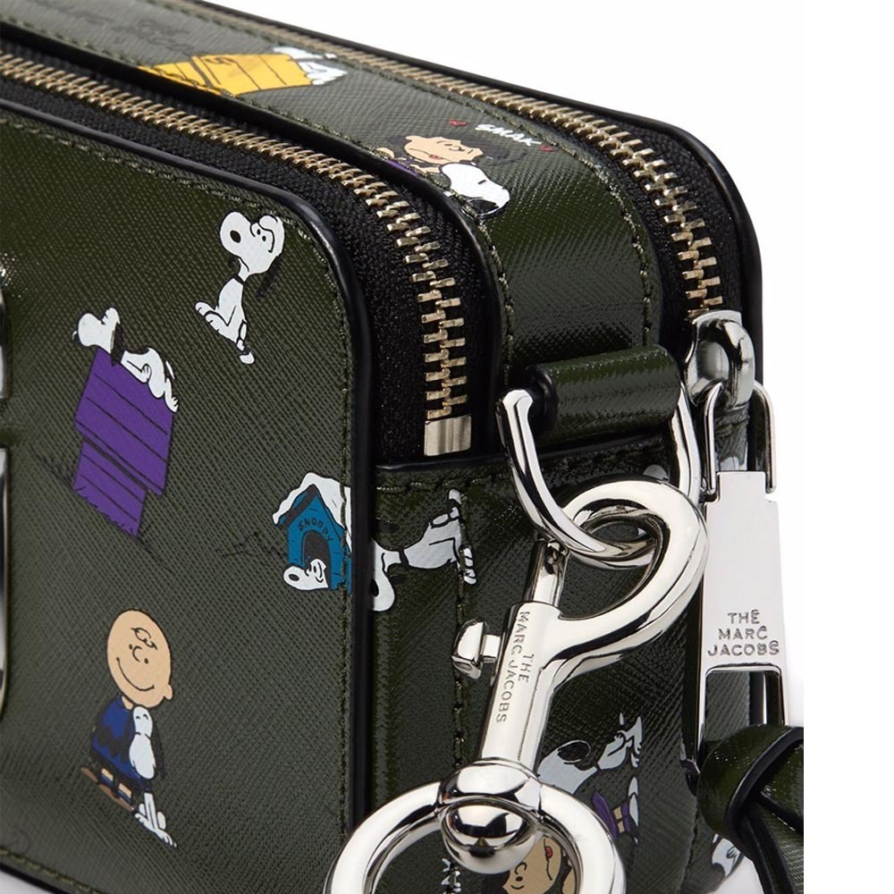 СУМКА PEANUTS X MARC JACOBS THE SNAPSHOT DARK GREEN MULTI