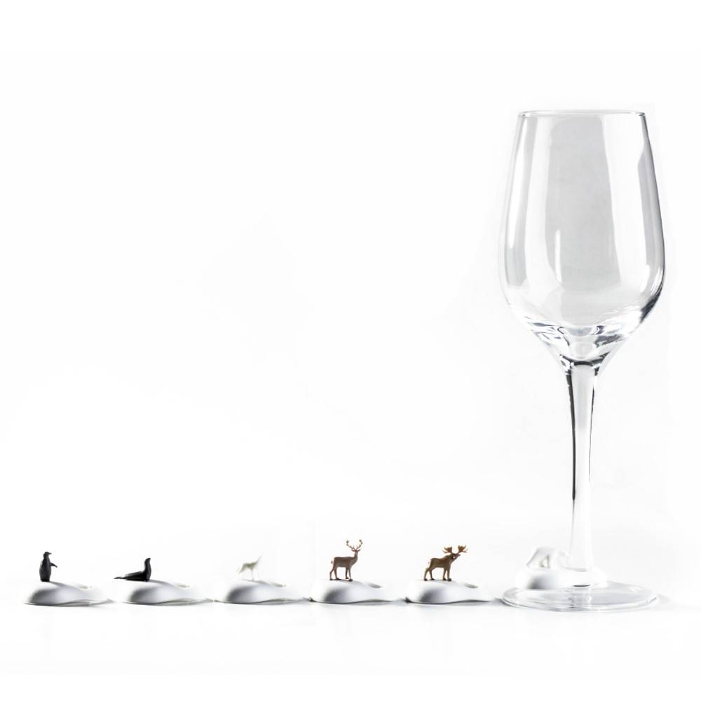 Маркеры для бокалов Cool wine Qualy