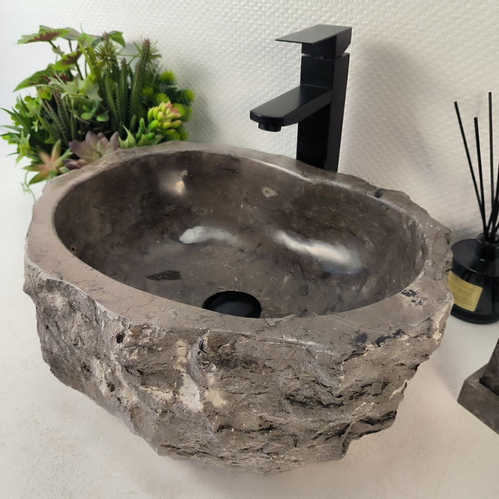 Раковина из мрамора Erozy Grey EM-65320 45*36*15 0890