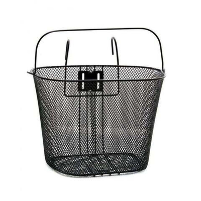 Корзина передняя, 35х26х27 см, быстросъемная, на крюках, с ручкой (черный FWDHB-024)