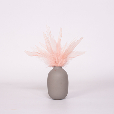 Перья петуха пудровые 10 - 15 см. 20 шт.