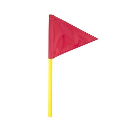 Штанга для конуса с флажком, У789/MR-S106F, диаметр 2 см, длина 1,06 м, жесткий пластик, желтый