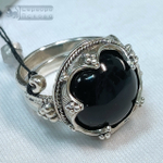 Кольцо "Готланд" сердолик/зелёный,чёрный агат/бирюза