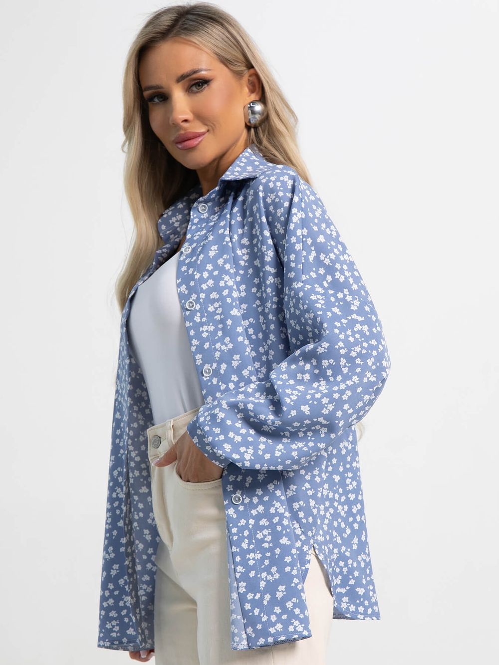 Блуза На пульсе моды (голубая) Б15418-1М LT Collection