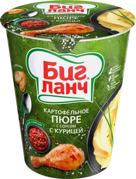 Пюре Биг ланч картофельное с курицей 50г