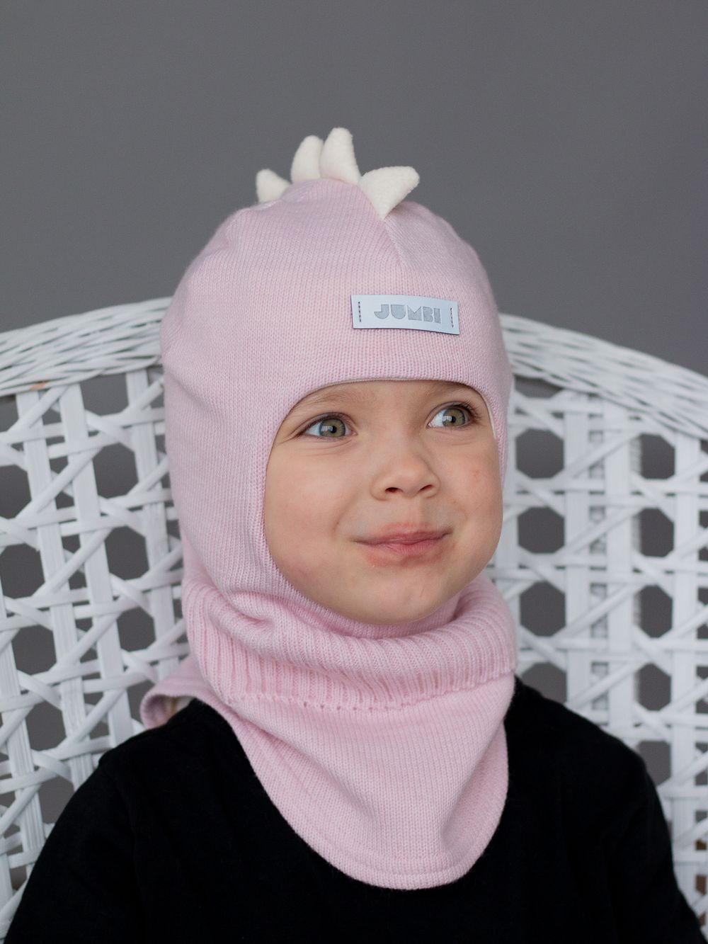 Шлем весенний/осенний вязаный (Безе) ОРЕО*