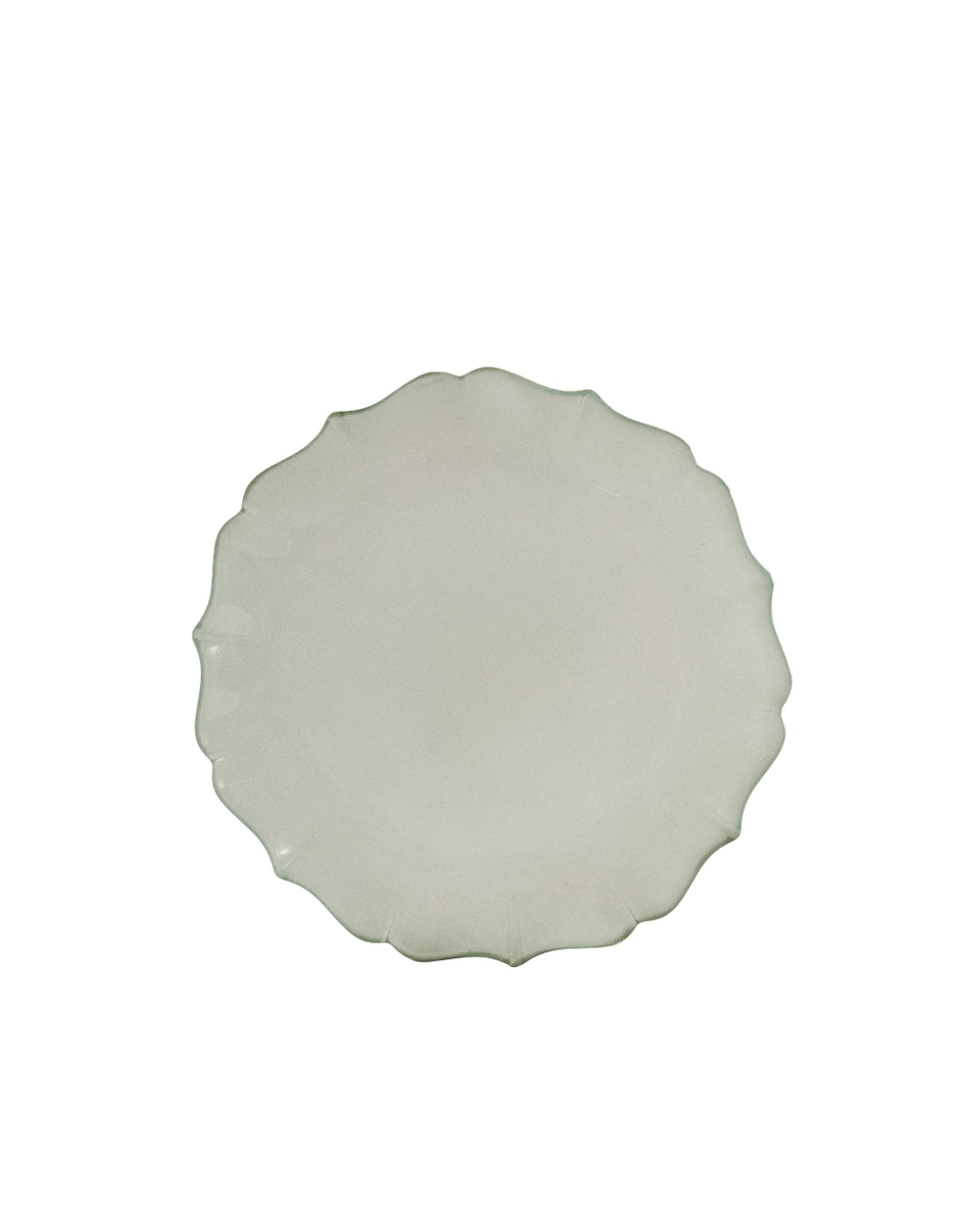 Zara Home тарелка десертная из стекла, цвет зелёный, 22 см