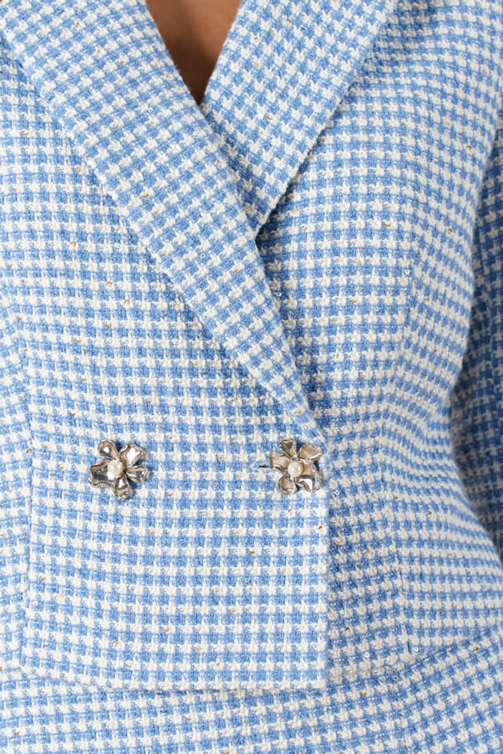 1917 Жакет женский (молочно-голубой)