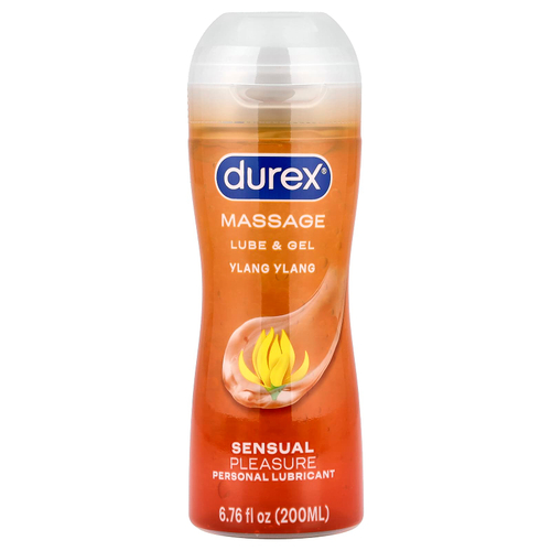 Durex, Sensual Pleasure, смазка для лица, иланг-иланг, 200 мл (6,76 жидк. унции)