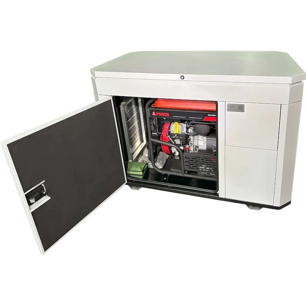 A-iPower A7000EAX бензиновый генератор в кожухе 1200 RAL 7035 с блоком АВР 400В/25А (8 pin) New УТ-11184228/29109