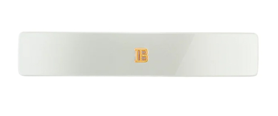 Balmain Hair Couture Заколка-автомат белая глянец размер М Barrette pour cheveux Medium White