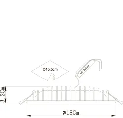 Точечный встраиваемый светильник Arte Lamp