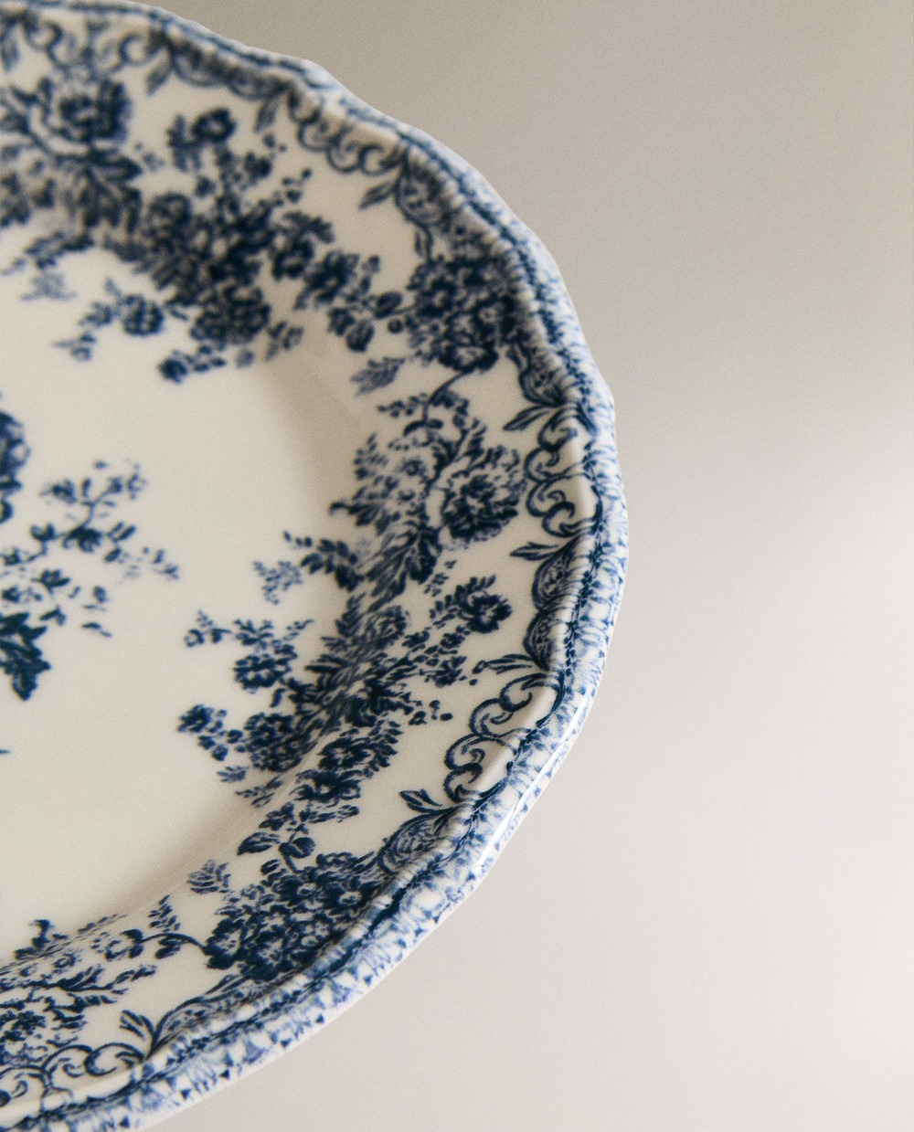 Zara Home тарелка десертная из фаянса, цвет синий, 21.5 см · 2460/202