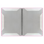 Папка-тетрадь для нот А4, 20 вкладышей на 40 страниц, на гребне, пластик, РОЗОВАЯ, BRAUBERG, 404642