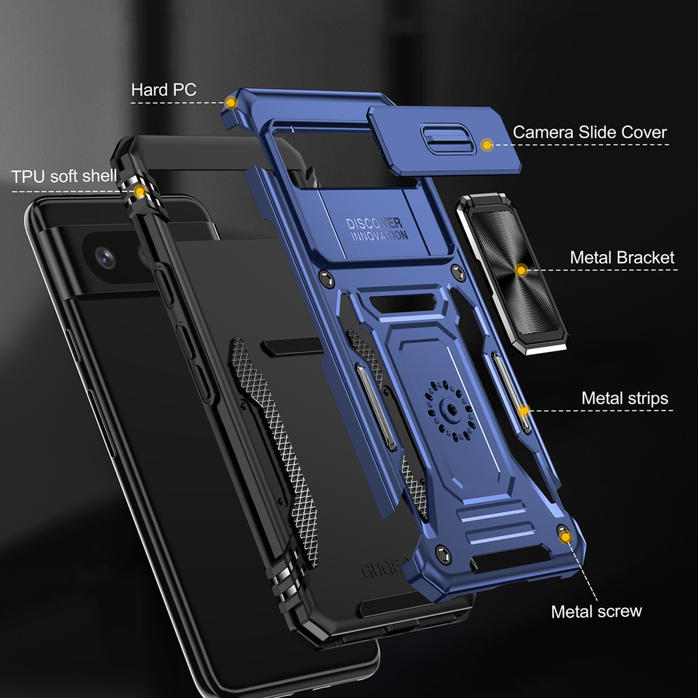 Чехол Safe Case с кольцом и защитой камеры для Google Pixel 7a