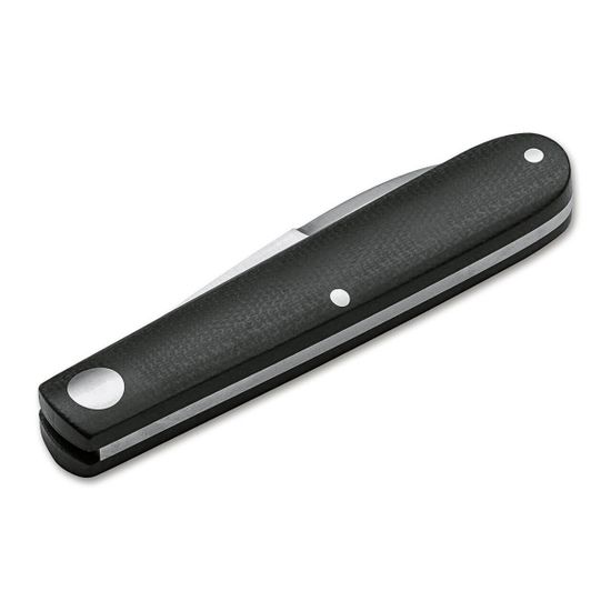 Складной нож Boker 116942 Barlow Prime EDC Black c клинком из стали Böhler N690, рукоять микарта