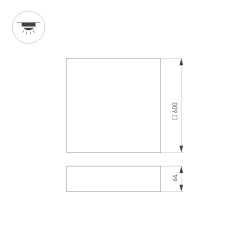 Светильник SP-QUADRO-S600x600-60W Warm3000 (WH, 120 deg, 230V) (Arlight, IP40 Металл, 3 года) 034804