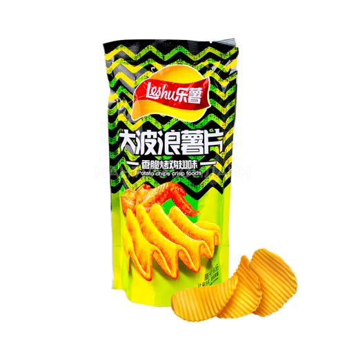 Чипсы картофельные Leshu Potato chips crisp foods вкус куриных крылышек 25 г
