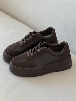 Кеды из эко замши