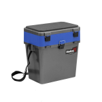 Ящик рыболовный зимний для хранения снастей серый/синий