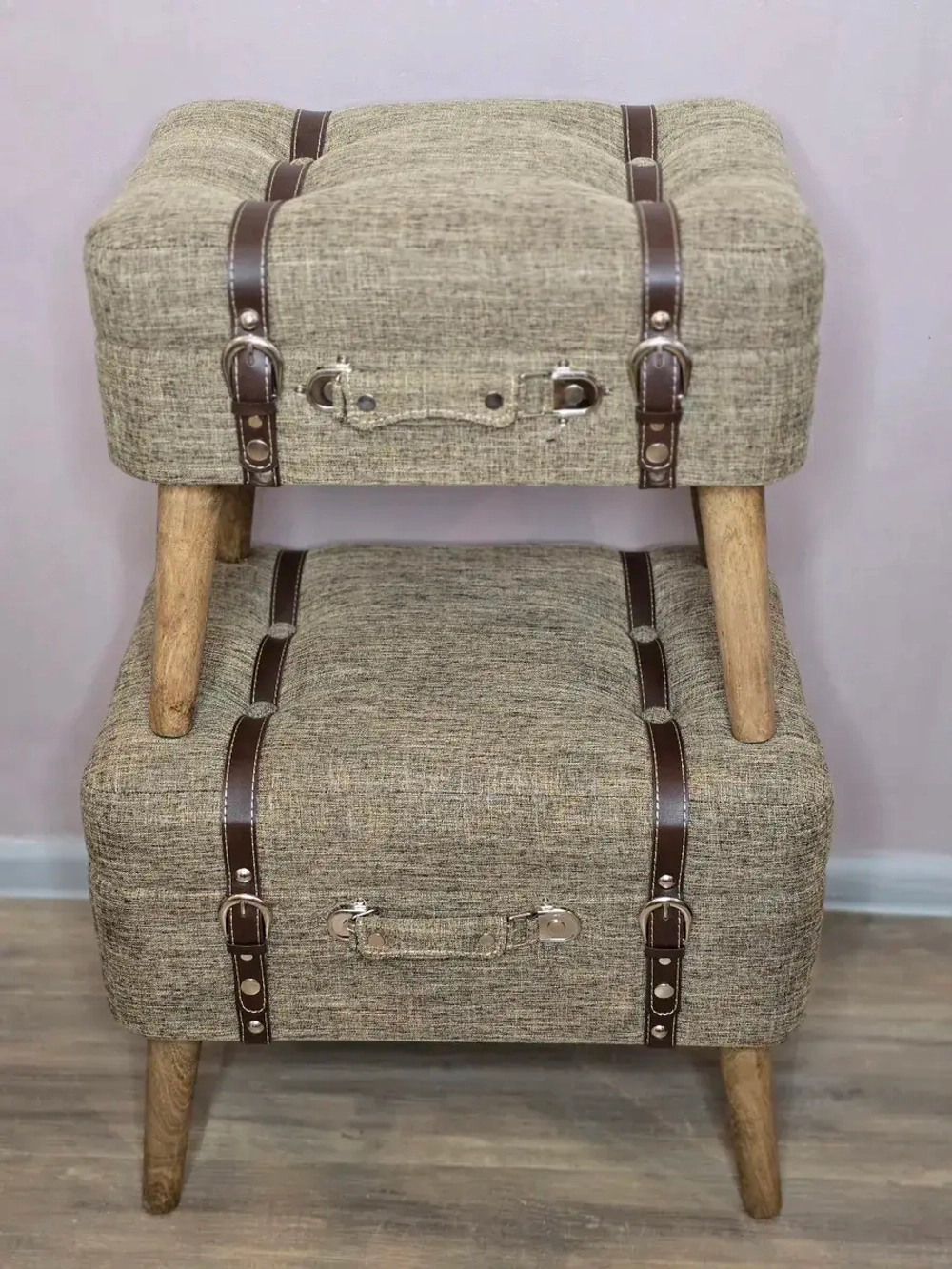 Пуфики для прихожей с ящиком 2 шт