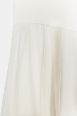 ZARA КОМБИНИРОВАННОЕ ПЛАТЬЕ ГОДЕ, ЭКРЮ