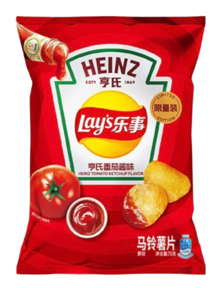 Картофельные чипсы Lay's Heinz со вкусом кетчупа