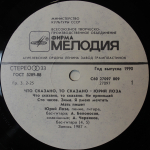 Юрий Лоза / Что Сказано, То Сказано (LP)