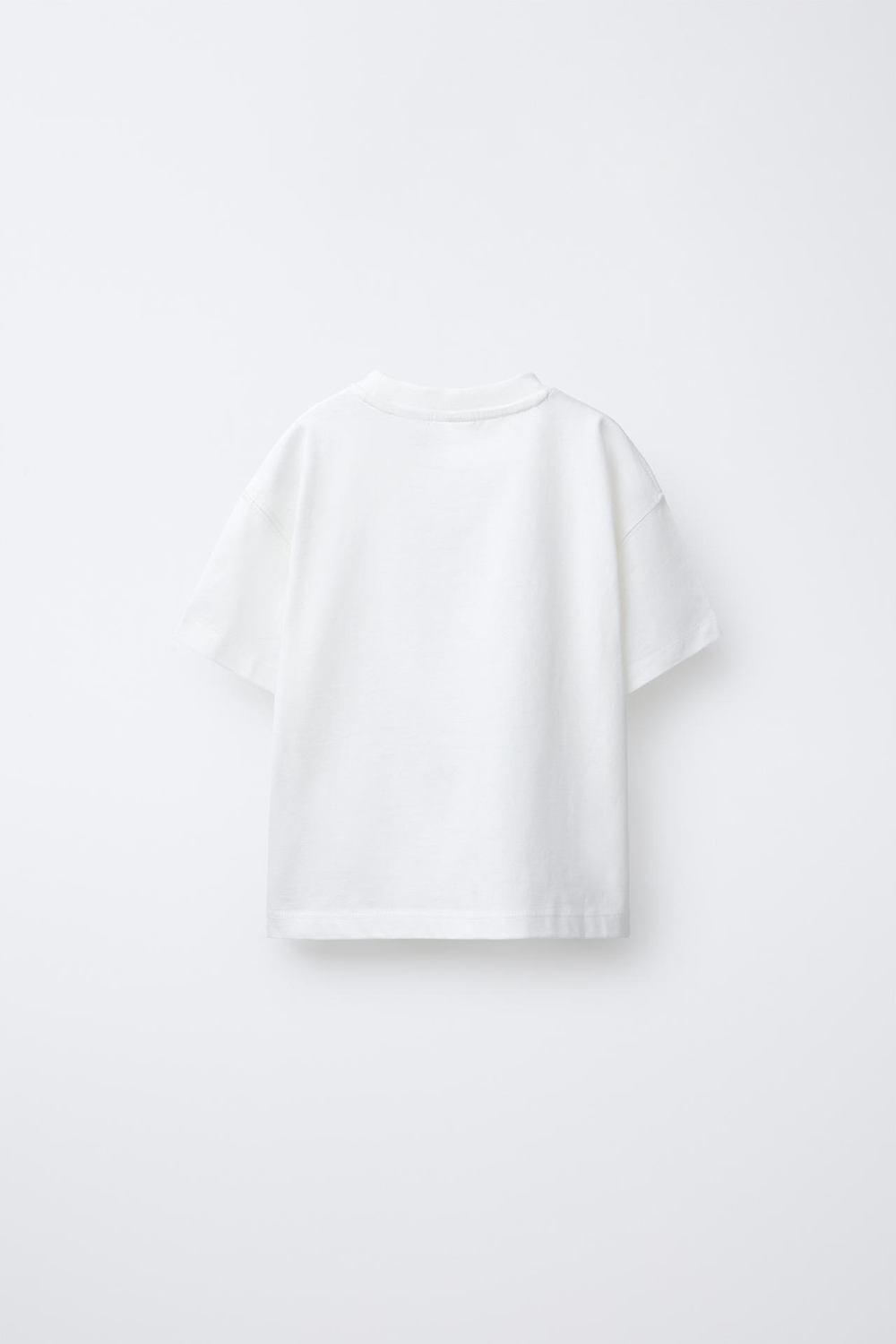 ZARA ФУТБОЛКА С НАДПИСЬЮ, БЕЛЫЙ