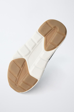 ZARA КРОССОВКИ С ДЕТАЛЯМИ НА ПОДОШВЕ, СИНИЙ