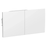 Розетка "AtlasDesign" С/У с ЗК 2-я со сдвижными крышками (250В, 16А защит.шторки)