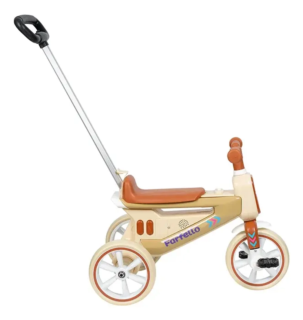 Детский трехколесный велосипед (2024) Farfello 209 (Beige/бежевый)