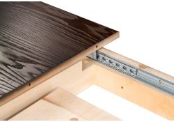 Стол Балмет 200(259)х100х77 орех темный