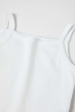 ZARA KIDS/ НАБОР ИЗ ТРЕХ ТОПОВ БЕЗ РУКАВОВ, БЕЛЫЙ