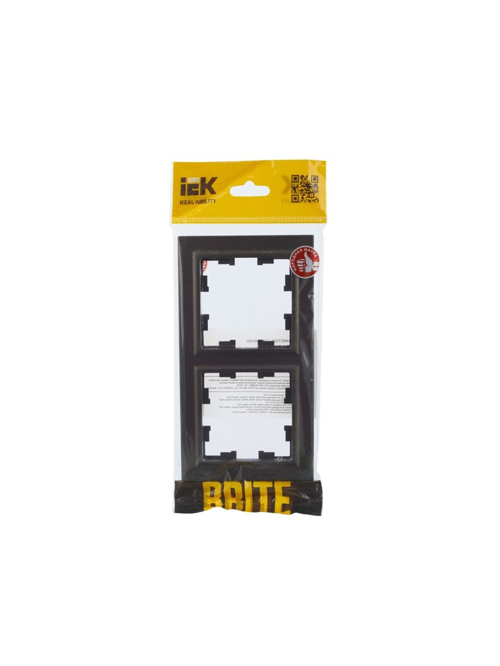 Рамка 2-м BRITE РУ-2-БрТБ бронза IEK BR-M22-K45