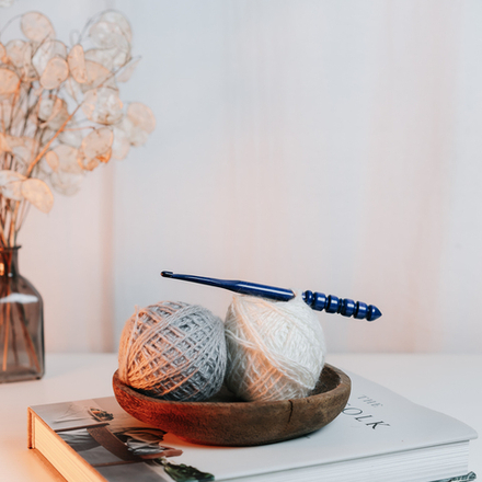 Деревянный крючок для вязания из древесины клена 8 мм. K347