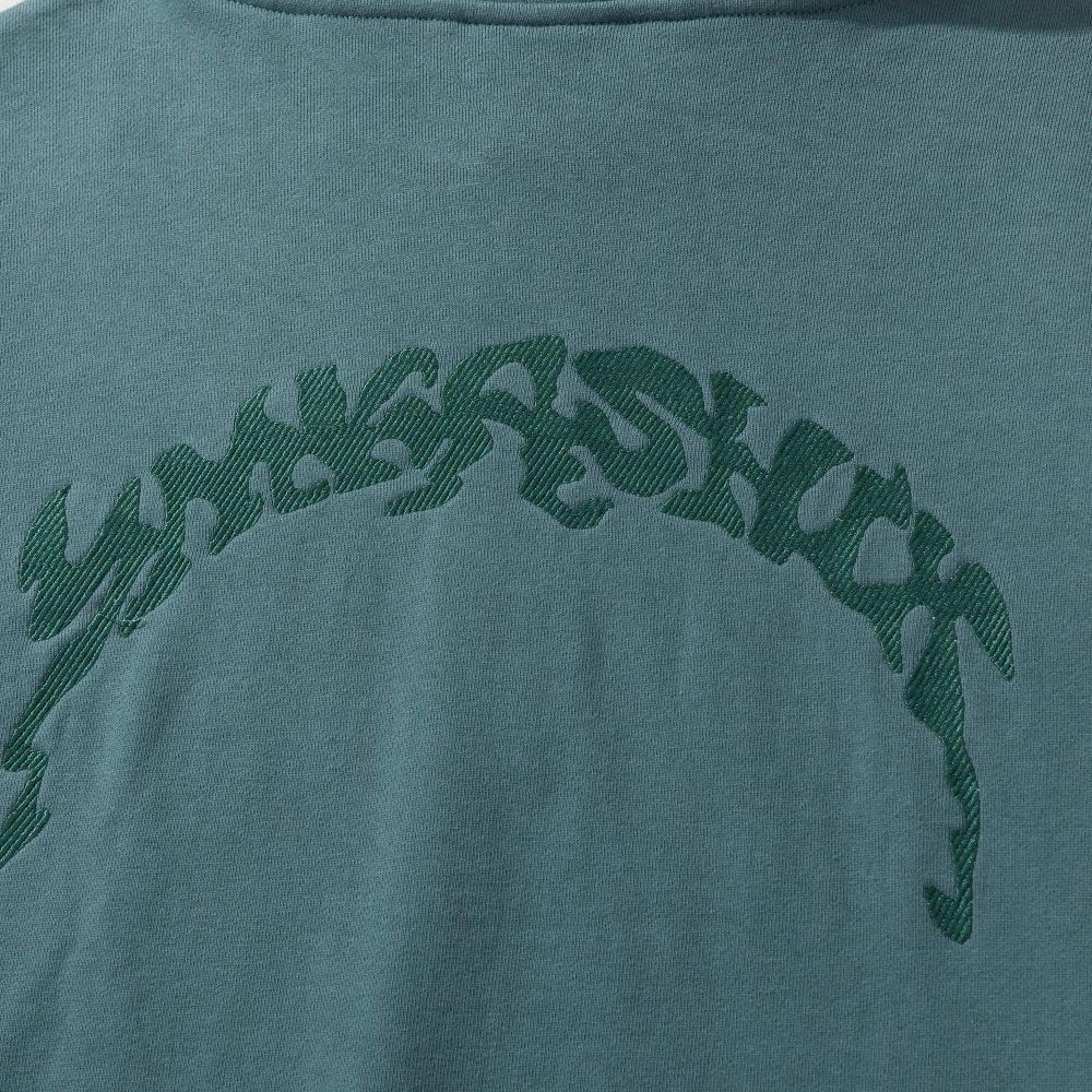 Худи YMKASHIX PUFF Half Zip Серо-Зеленый