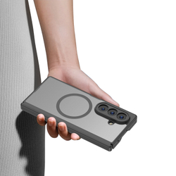 Усиленный чехол черного цвета с MagSafe для Samsung Galaxy Z Fold 7, серия Expn Series Magnetic от Dux Ducis