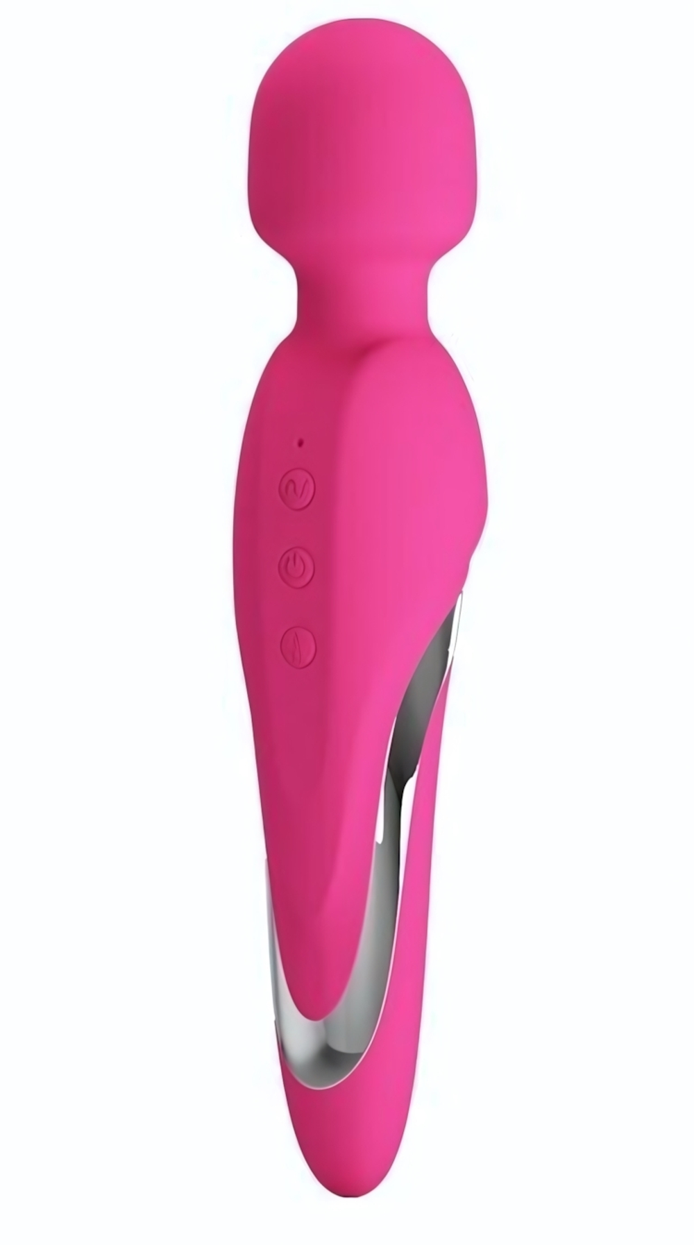 Розовый вибромассажер Michael с функцией нагрева (Цвет: розовый)