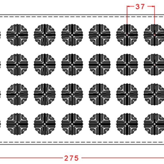 688-у | Форма для шоколадных изделий (275*175 мм)