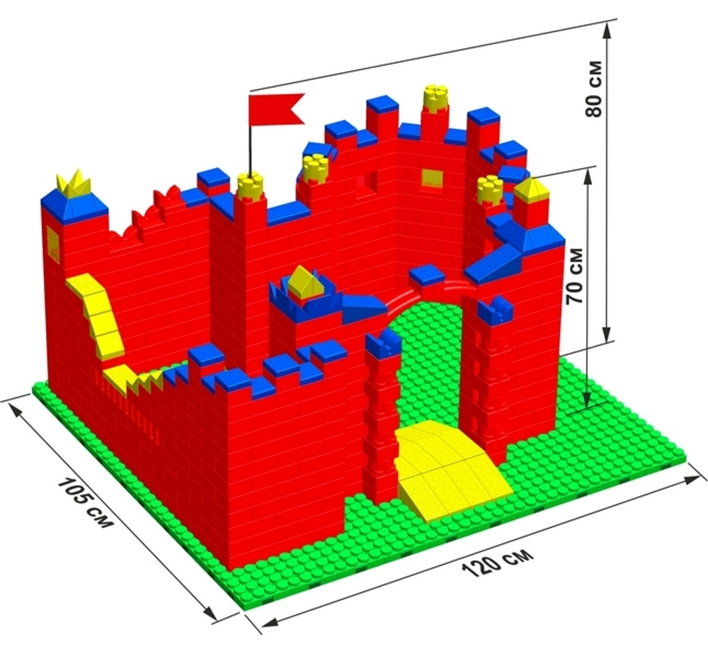 Конструктор Leco Замки GigaBloks 5"
