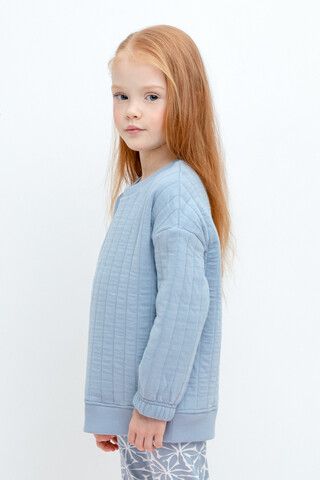 джемпер  для девочки  КР 302420/пыльно-синий к467