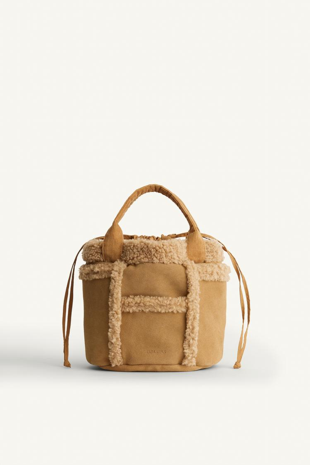 ZARA СУМКА ЧЕРЕЗ ПЛЕЧО, КОРИЧНЕВЫЙ