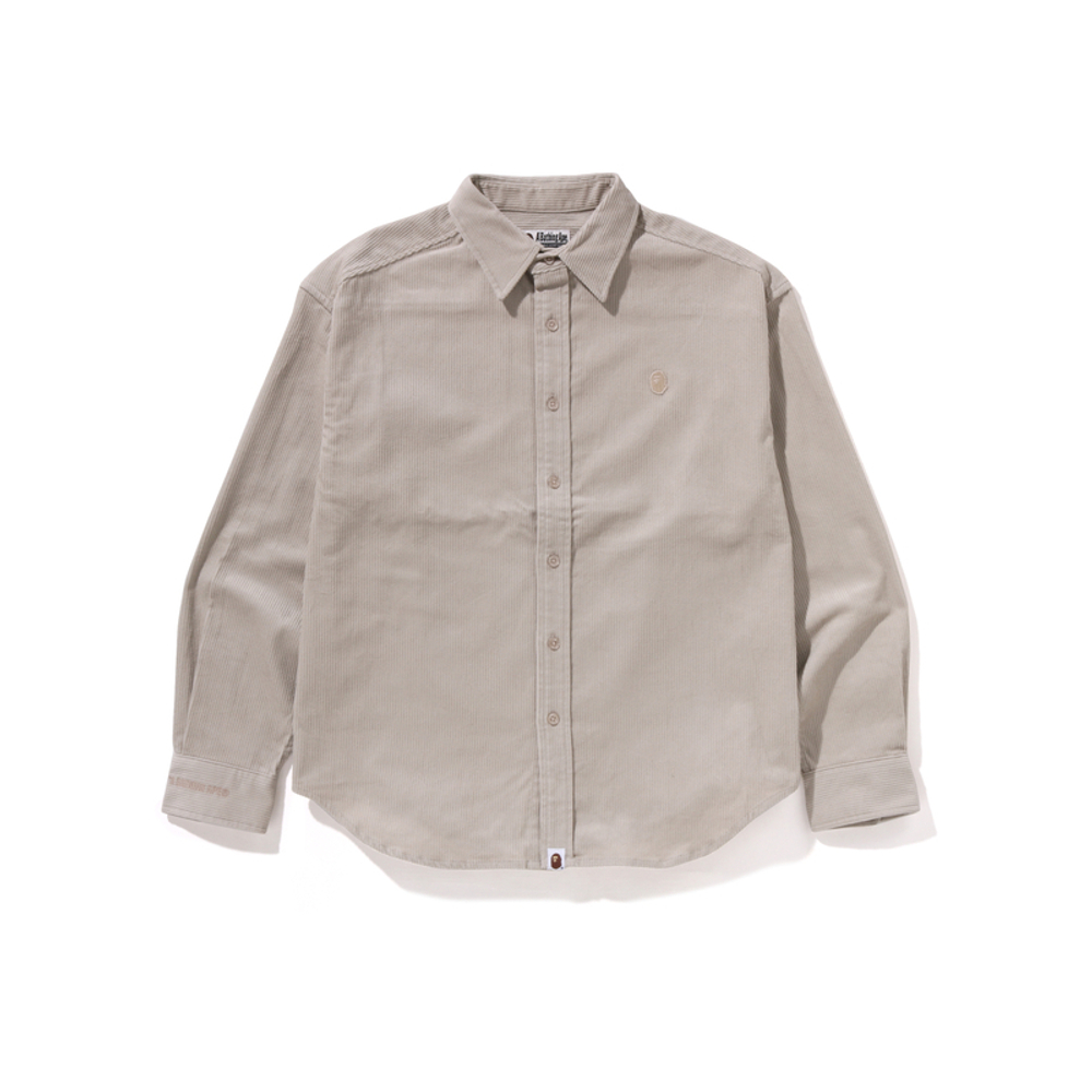 A Bathing Ape One Point Corduroy L S Shirt айвори IVX