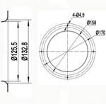 Диффузор для центробежного вентилятора диаметр 190 мм., аналог 09576-2-4013 ebmpapst