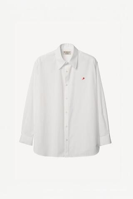 ZARA X WILLY CHAVARRIA ХЛОПЧАТОБУМАЖНАЯ РУБАШКА СВОБОДНОГО КРОЯ, БЕЛЫЙ