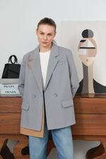 ПИДЖАК «SMART CASUAL» СЕРЕБРИСТЫЙ СЕРЫЙ|ПЕСОЧНО-БЕЖЕВЫЙ