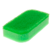 Двухслойная губка для мытья посуды (верхний слой средней жесткости и антибактериальная пропитка) Kikulon Kokin Sponge Scourer Non Scratch Green 4шт