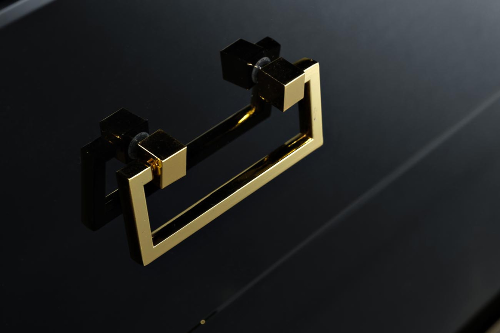 Комод Garda Decor черный 6 ящиков 120*42*82 см