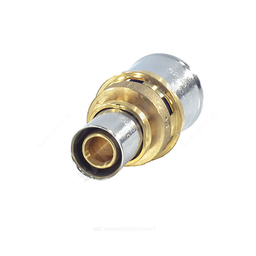 Муфта переходная для МП/PE-X труб латунь пресс Дн 20х16 RM103 Giacomini RM103Y010